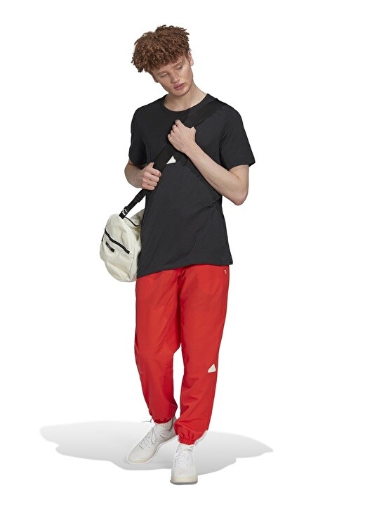 

Простая черная мужская футболка с круглым вырезом Adidas, Черный