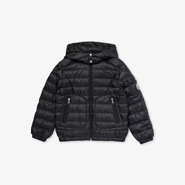 

Пуховик Lauros с нашивкой-логотипом 4-10 лет Moncler, черный