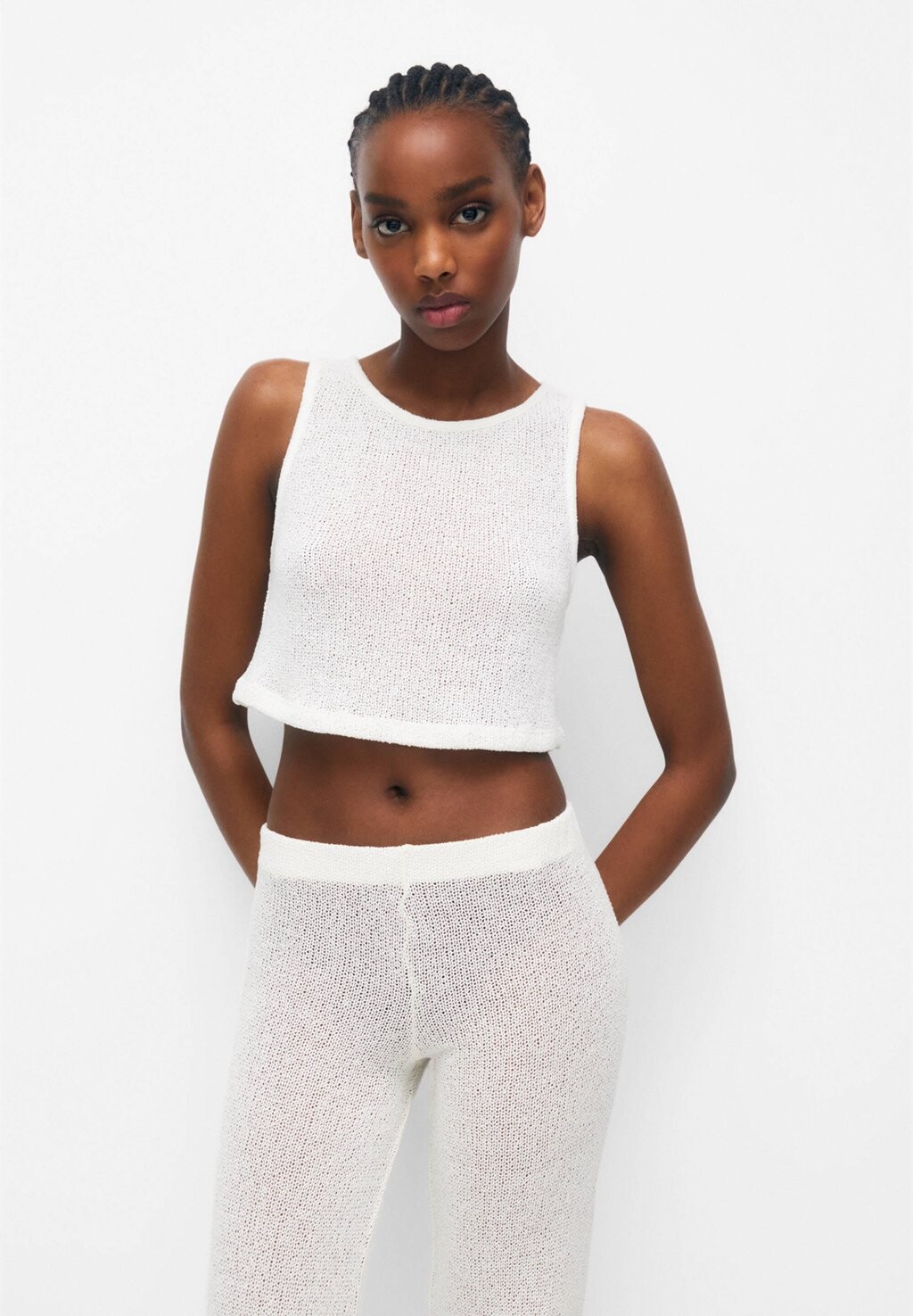 

Топ PULL&BEAR, бежевый