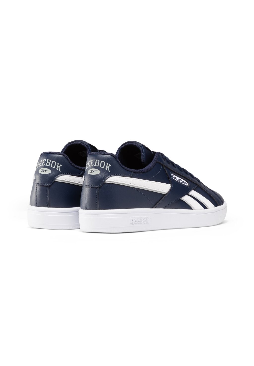 

Низкие кроссовки Court Retro Trainers Reebok, вектор темно-синее облако белый чистый серый, Синий, Низкие кроссовки Court Retro Trainers Reebok, вектор темно-синее облако белый чистый серый