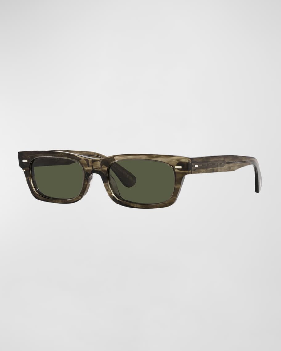 

Зеленые прямоугольные солнцезащитные очки Davri из ацетата и кристаллов Oliver Peoples