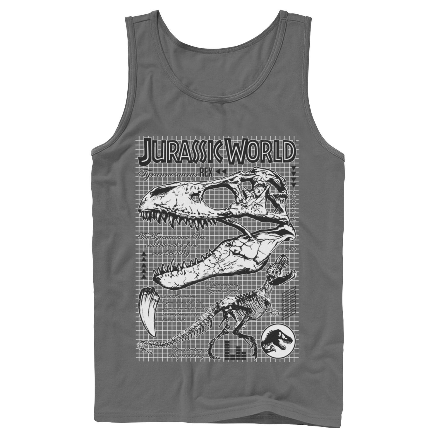 

Мужская майка с изображением двух костей тираннозавра «Мир Юрского периода» Jurassic World