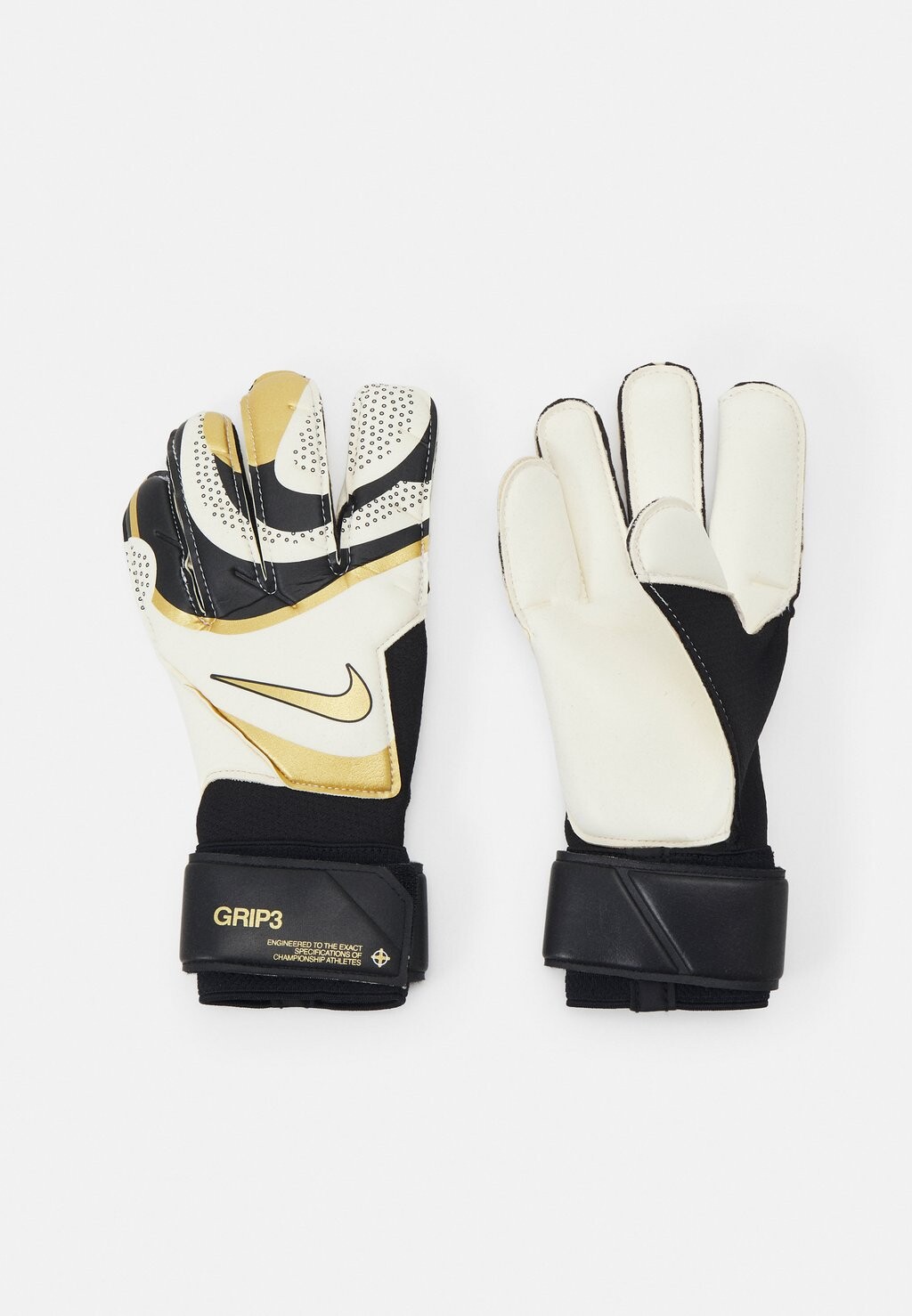 

Вратарские перчатки Grip3 Unisex Nike, цвет black/white/metallic gold coin