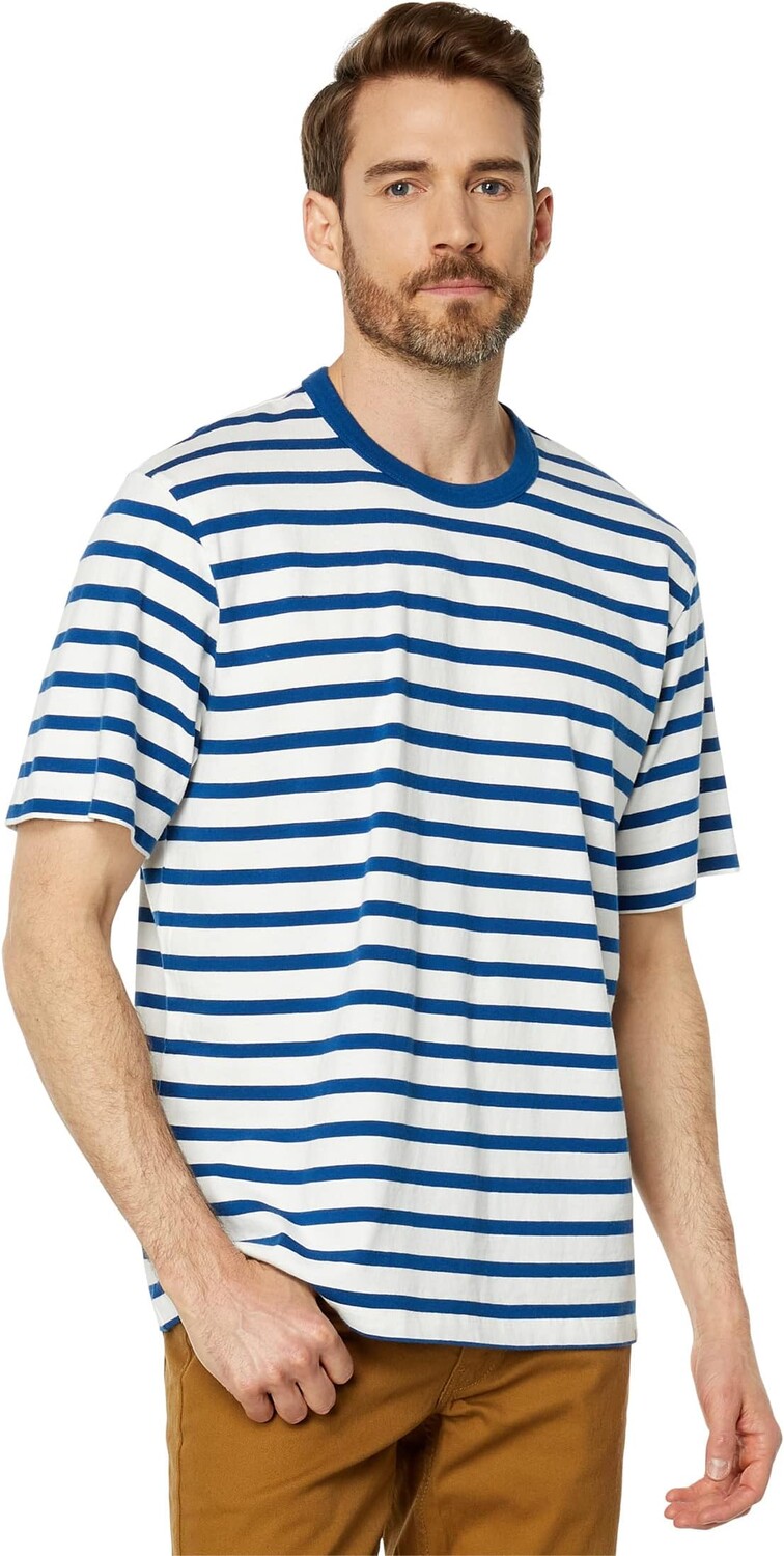 

Свободная футболка в полоску на весь день Madewell, цвет Boating Stripe North