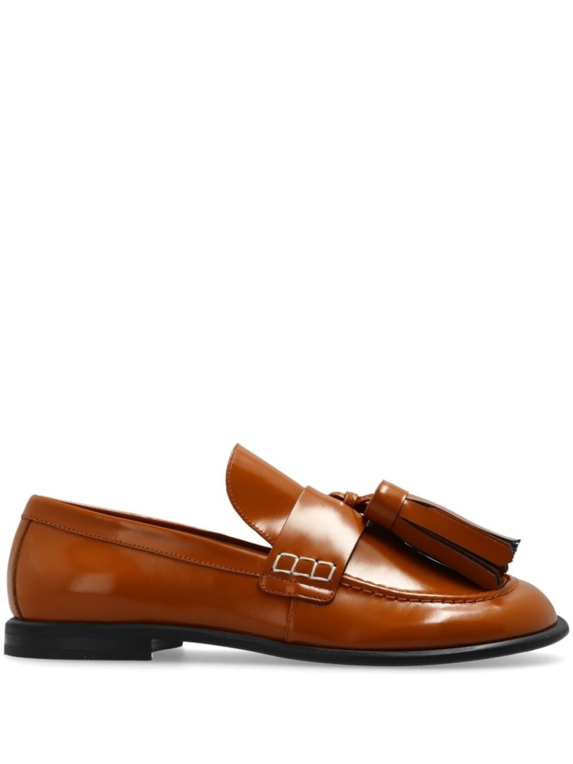 

JW Anderson кожаные мокасины с кисточками, коричневый