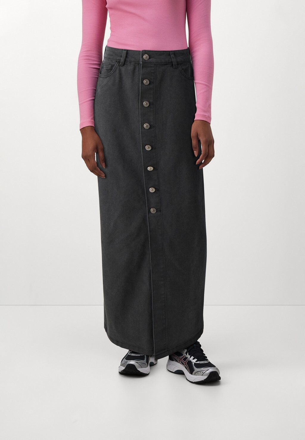 

Юбка джинсовая Onlkita Button Skirt ONLY, цвет washed black