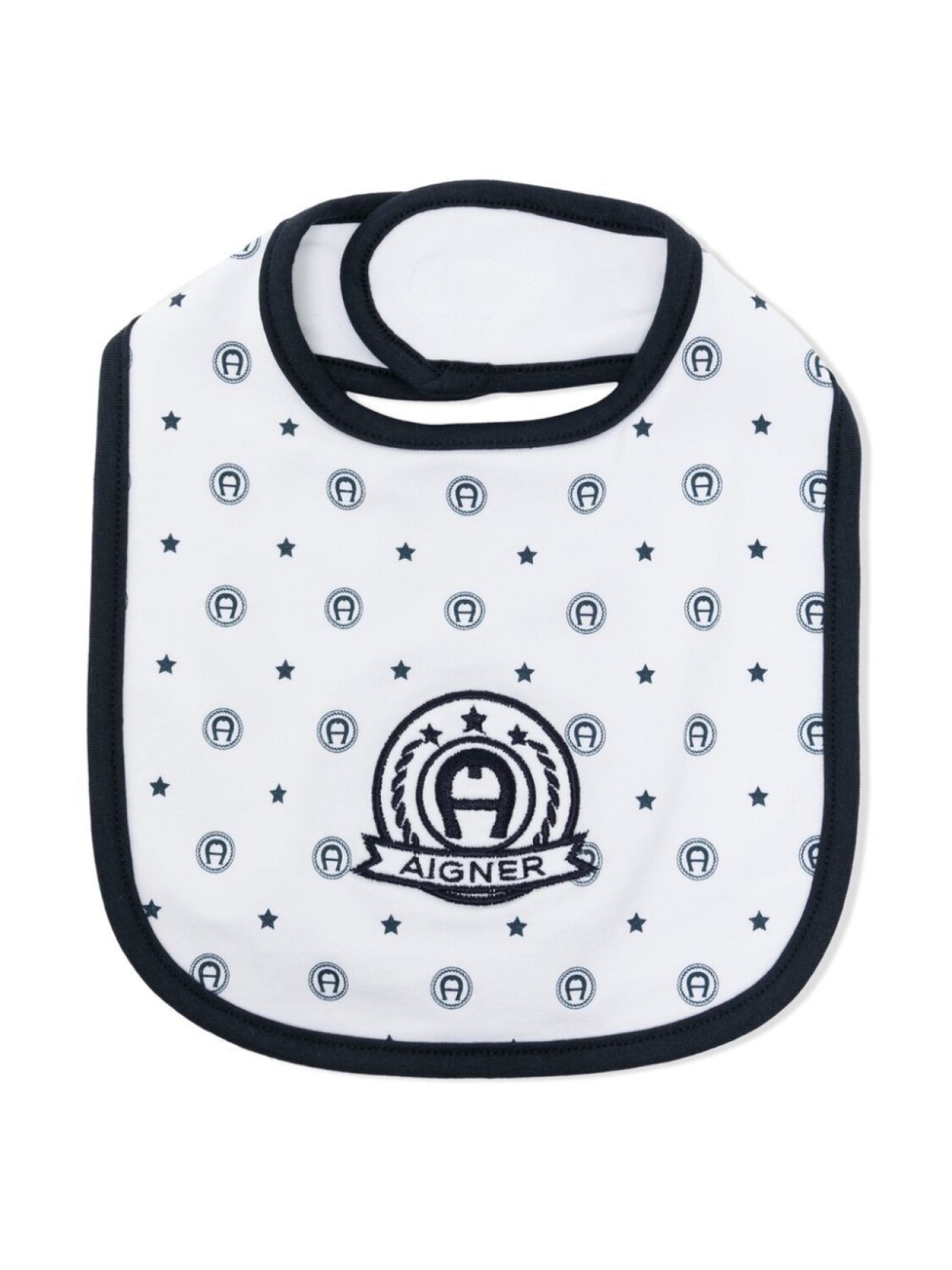 

Aigner Kids нагрудник с вышитым логотипом, белый