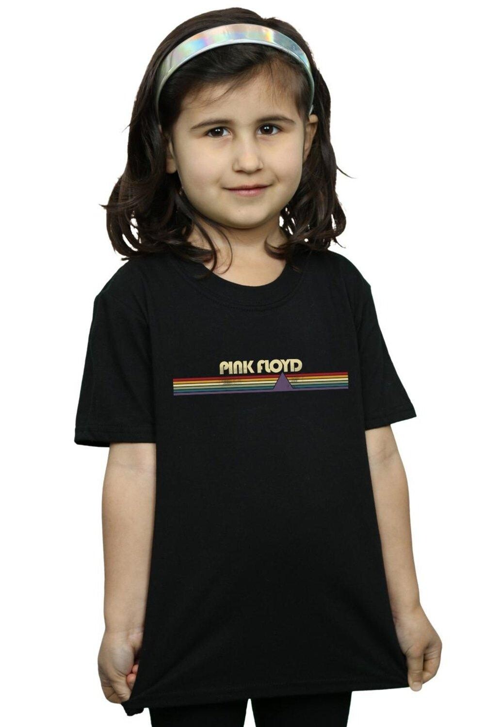 

Хлопковая футболка в полоску Prism в стиле ретро Pink Floyd, черный