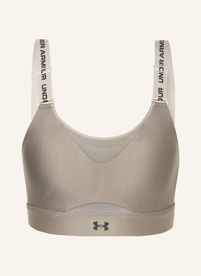 

Спортивный бюстгальтер ua infinity 2 0 с сеткой Under Armour, коричневый