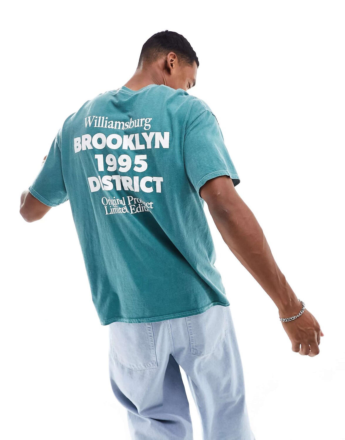 

Зеленая футболка с рисунком New Look Brooklyn, Зеленый