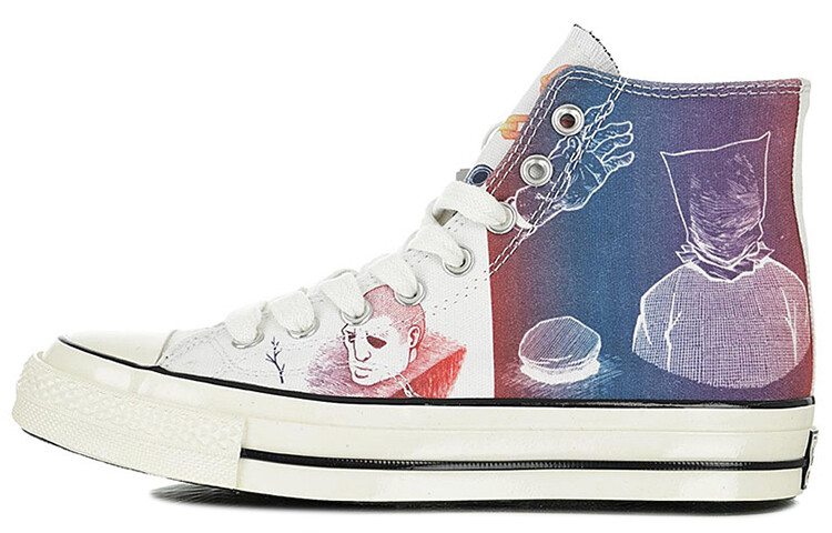 

Туфли Converse из парусины 1970-х годов унисекс Белый/Разноцветный