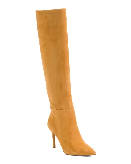 

Замшевые ботинки с напуском Kashleigh Vince Camuto, цвет Gold Rod