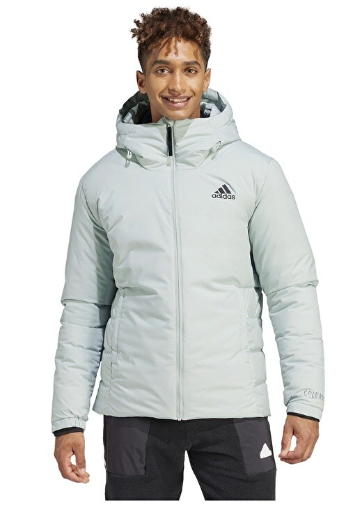 

Светло-серое мужское пальто Adidas, Серый