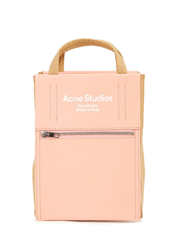 

Розовая женская сумка для покупок с логотипом Acne Studios