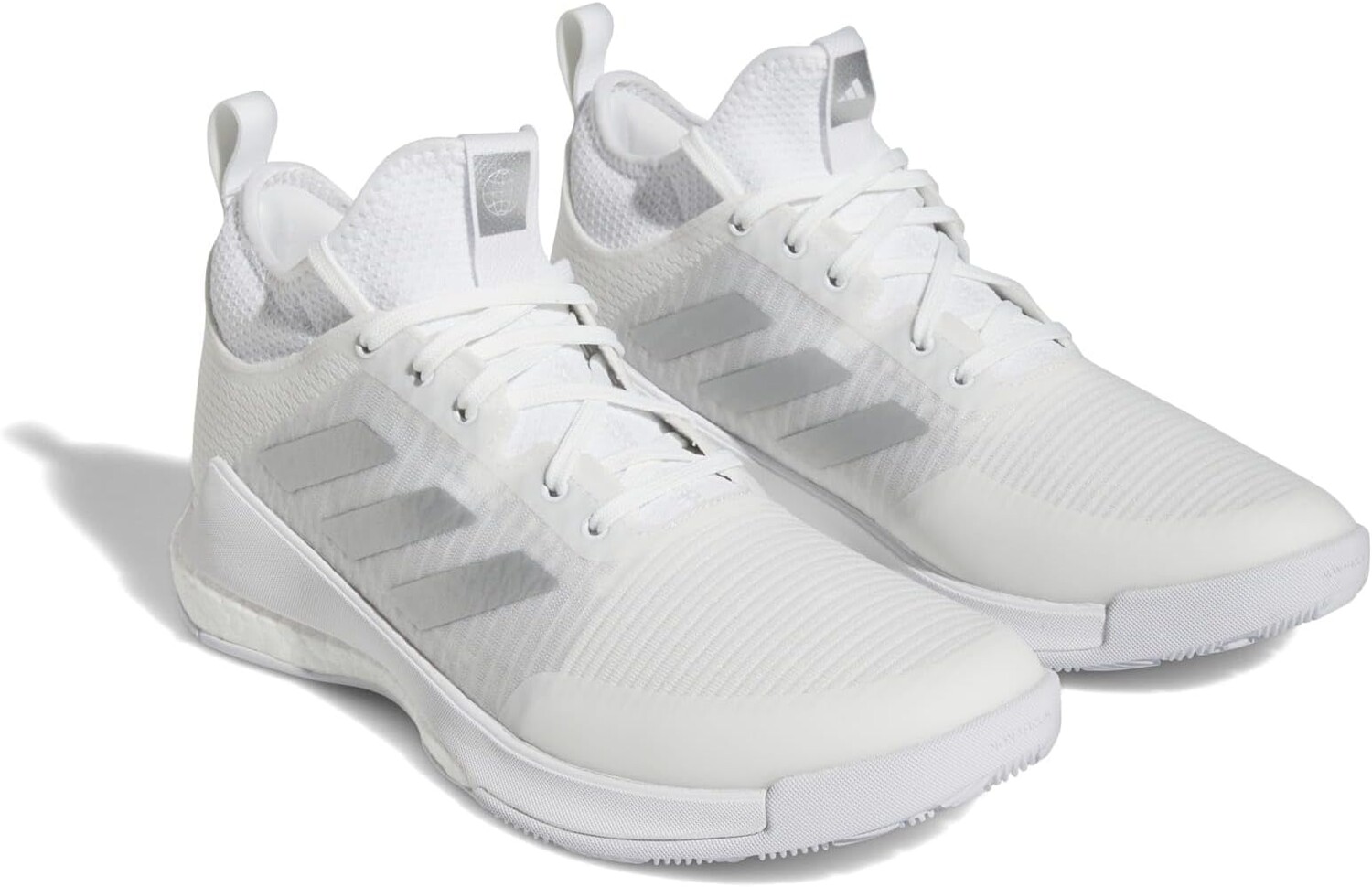 

Кроссовки adidas Crazyflight Mid, цвет White/Silver Metallic