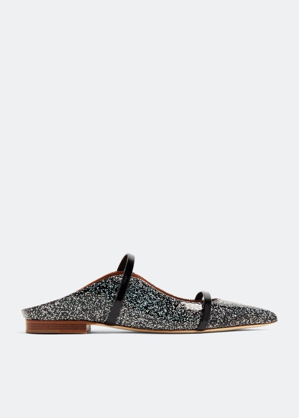 Мюли Malone Souliers Maureen Flat, черный туфли мюли на плоской подошве zara розовый