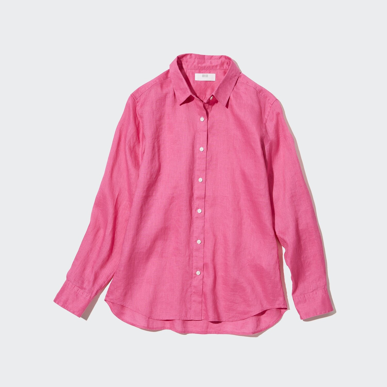 

Рубашка UNIQLO льняная премиум-класса, розовый