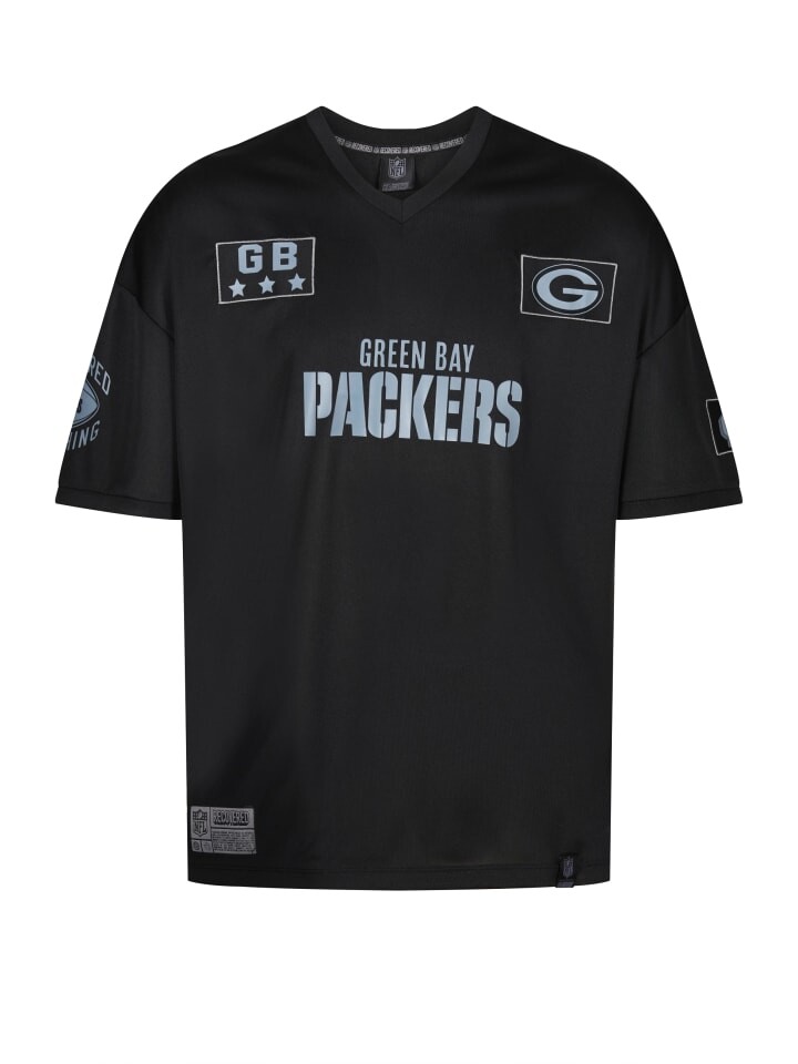 

Футболка Recovered NFL Packers GB 19 Oversized, черный