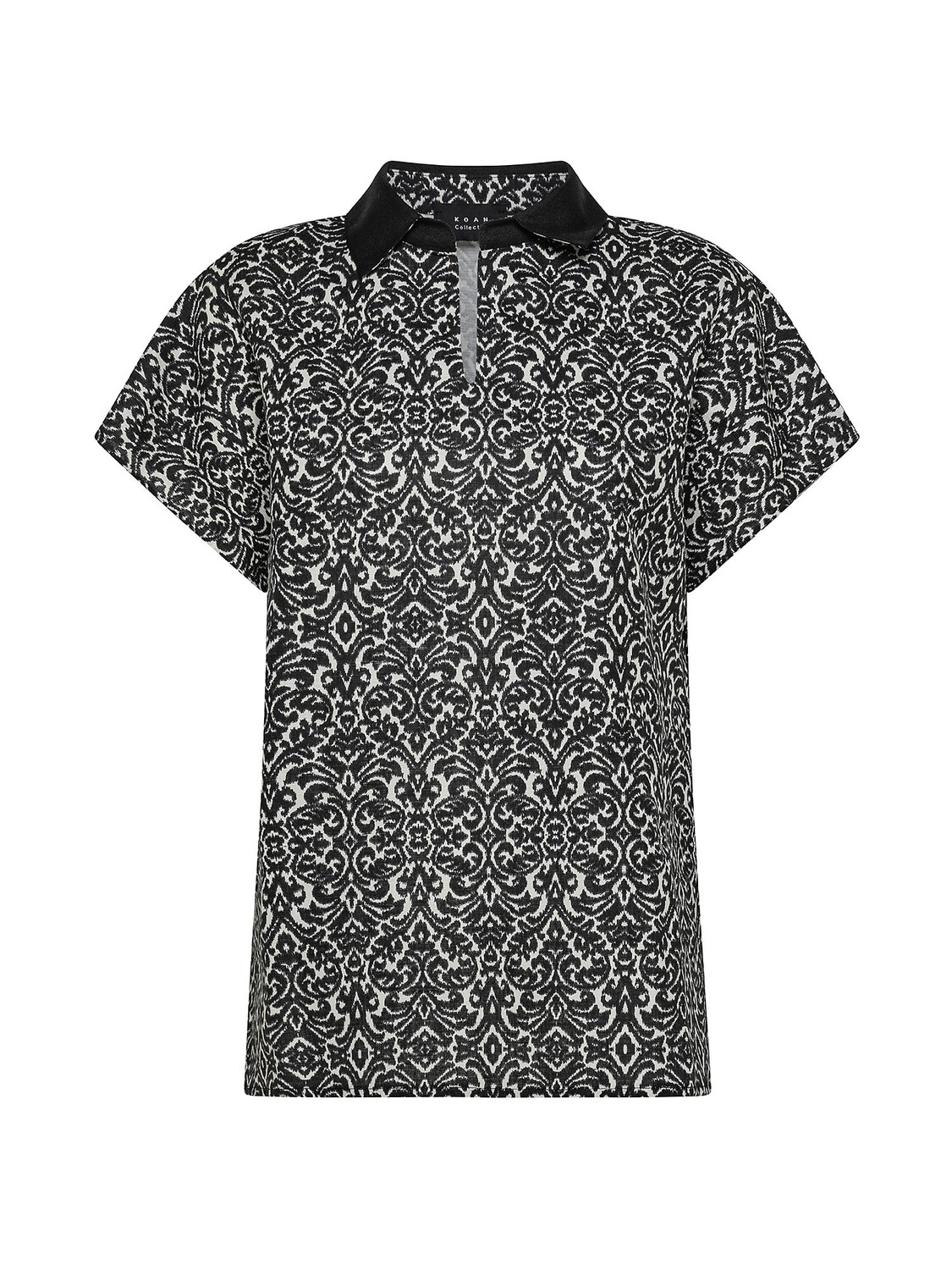 

Рубашка-кимоно с узором Koan Collection, черный