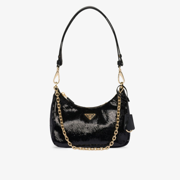 

Сумка на плечо re-nylon из переработанного нейлона Prada, черный