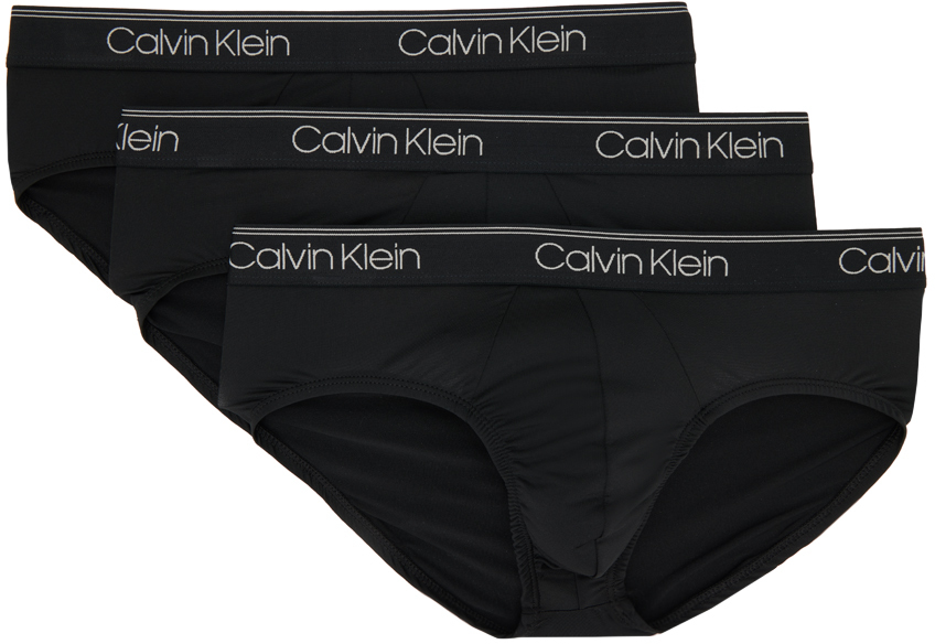 

Комплект из трех черных трусов Calvin Klein Underwear