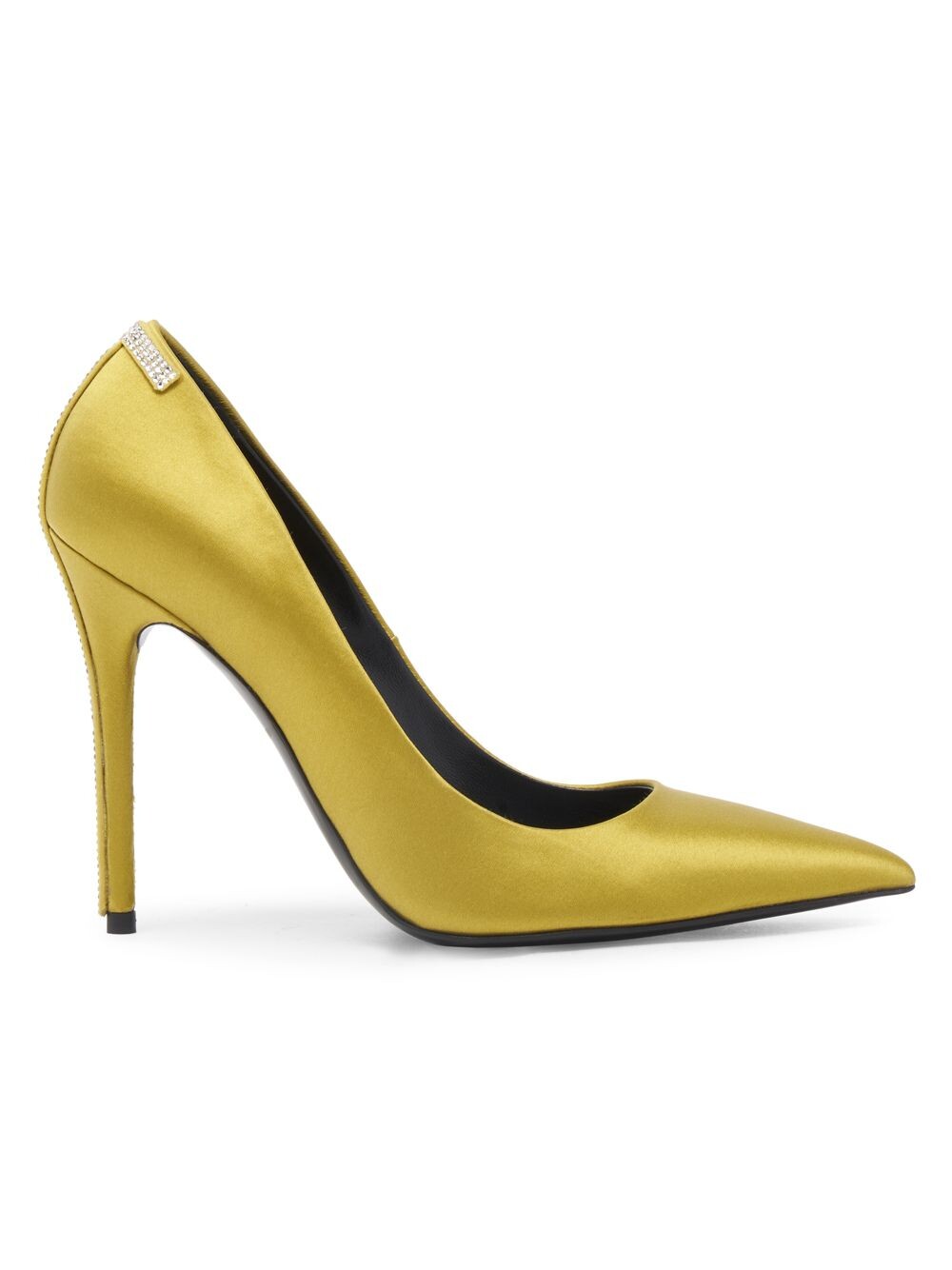 

Сатиновые туфли-лодочки с кристаллами и логотипом Tom Ford