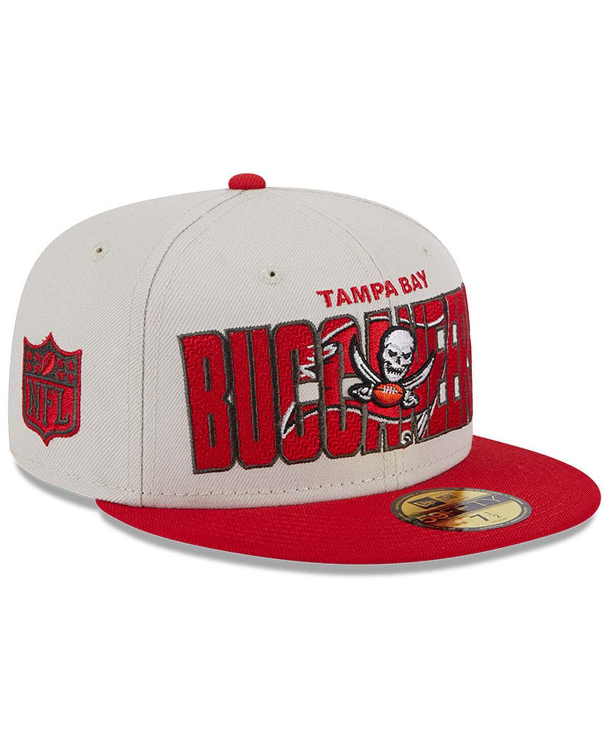 Мужская Stone, Red Tampa Bay Buccaneers Драфт НФЛ 2023 года на сцене 59FIFTY Облегающая шляпа New Era
