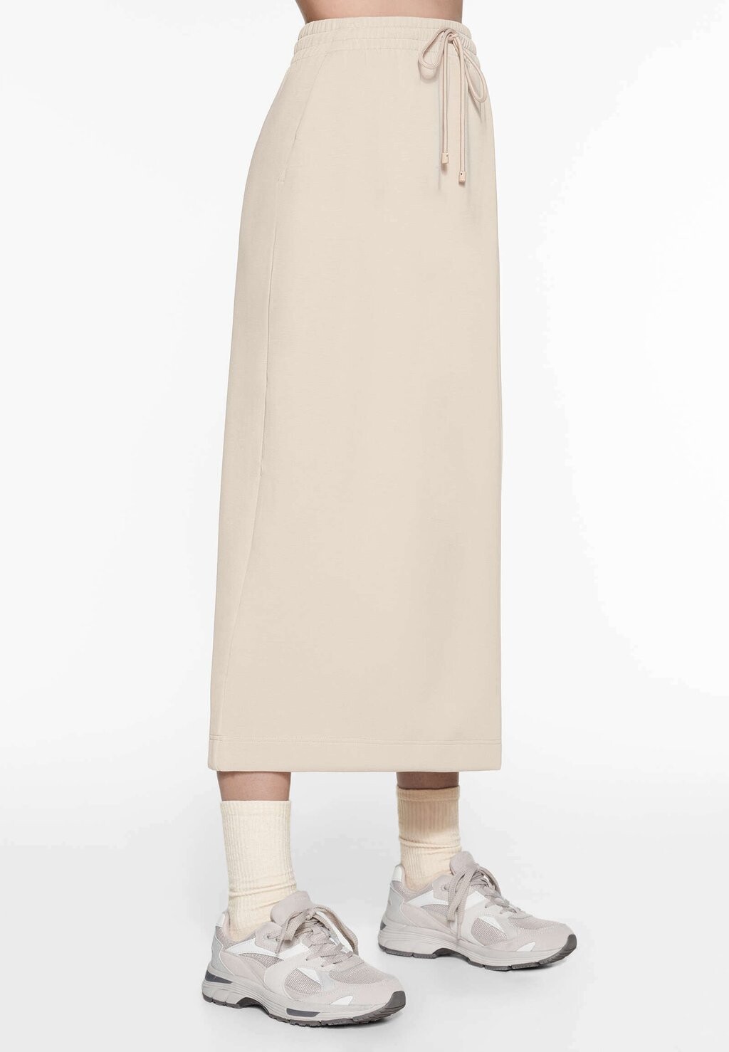 

Спортивная юбка WARM INTERIOR MIDI OYSHO, цвет stone