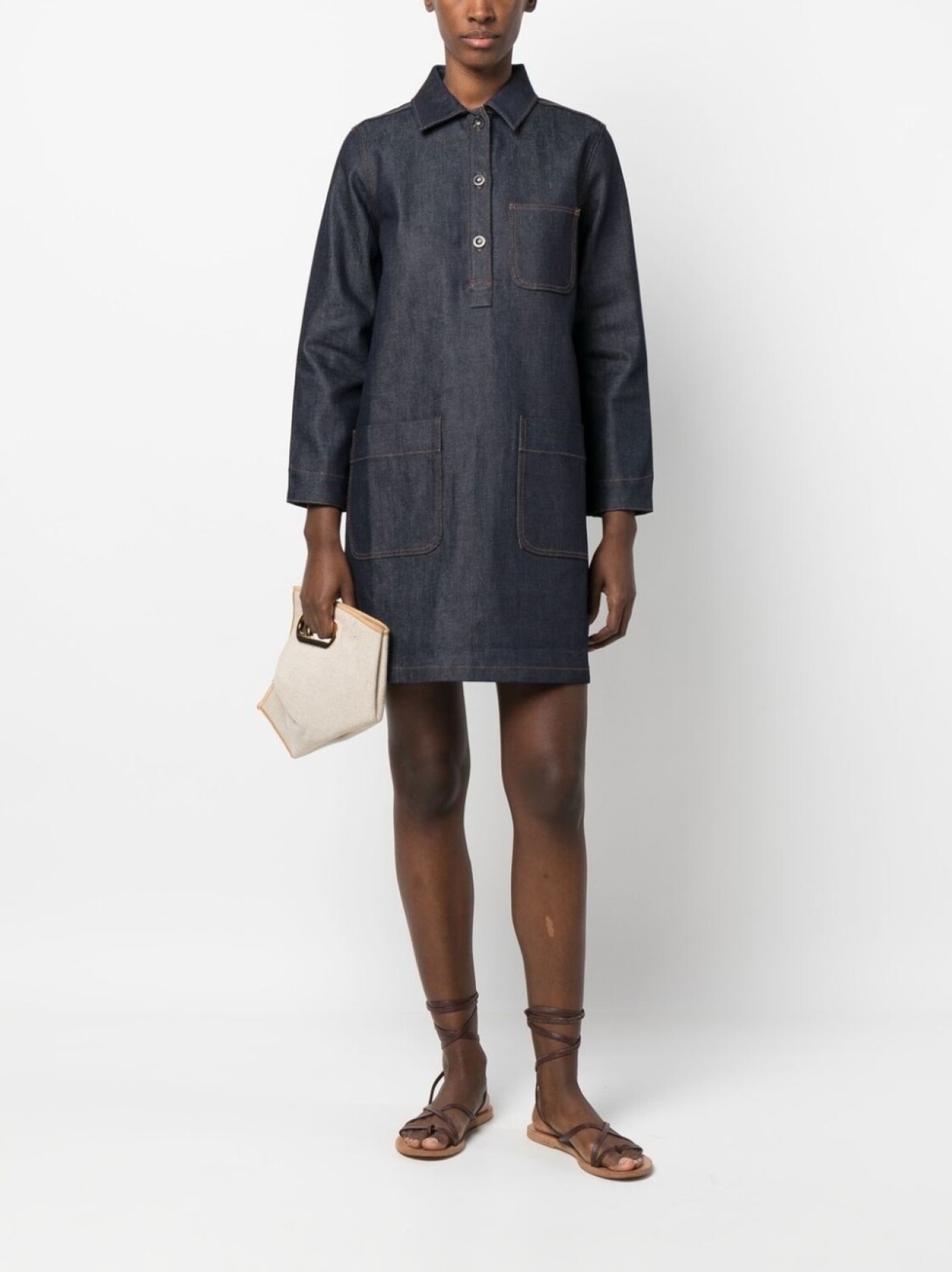 

Джинсовое платье Aurelia A.P.C., синий