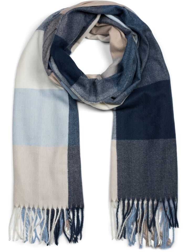 

Шарф styleBREAKER, цвет blau/beige/weiß