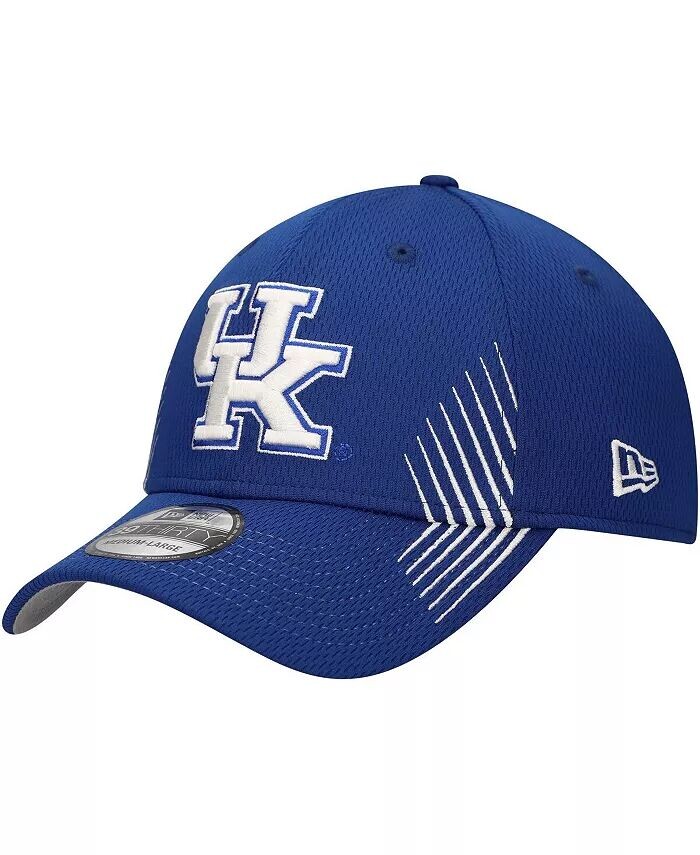 

Мужская кепка Royal Kentucky Wildcats Active Slash Sides 39Thirty Flex New Era, синий