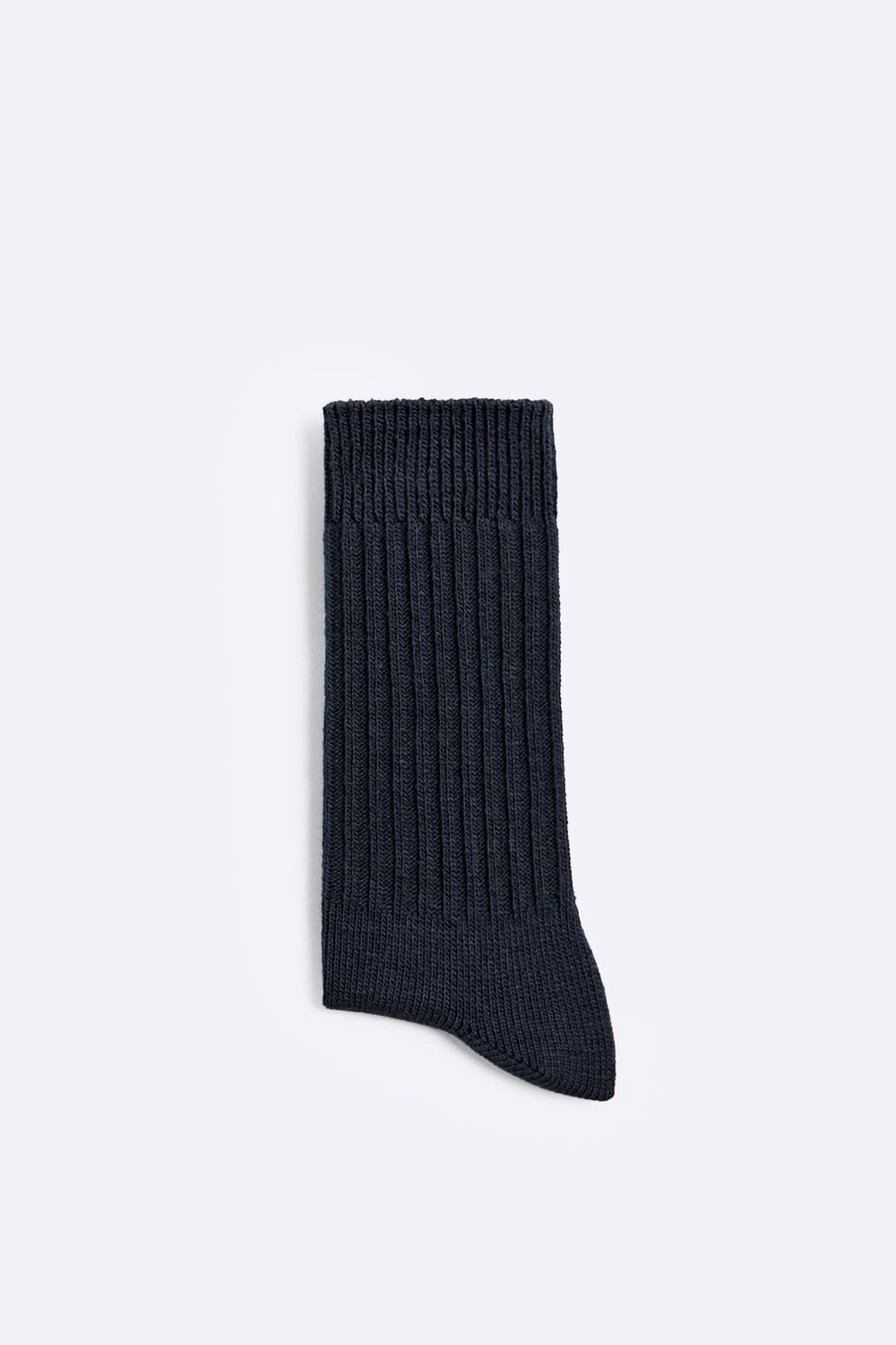 

Ребристые фактурные носки ZARA, темно-синий