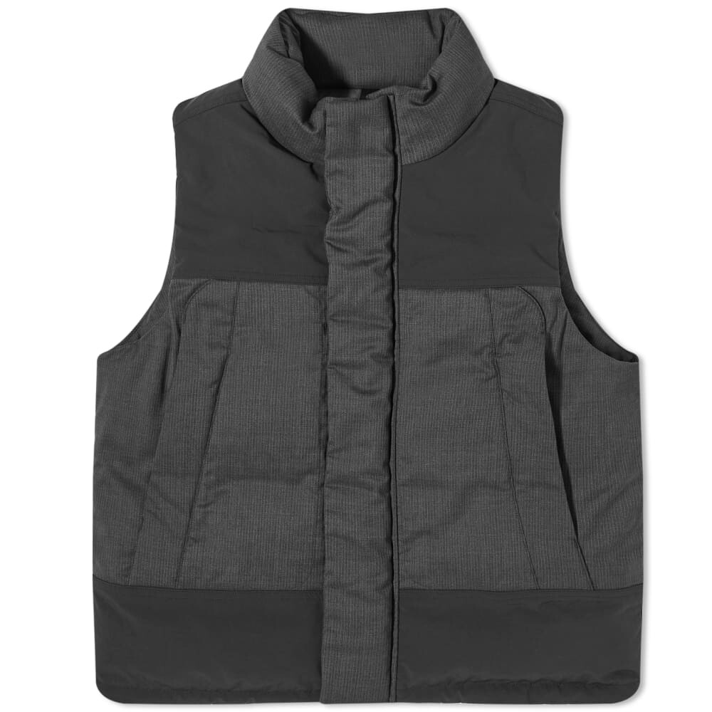 

Comme Des Garçons Homme Нейлоновый жилет в шерстяную полоску