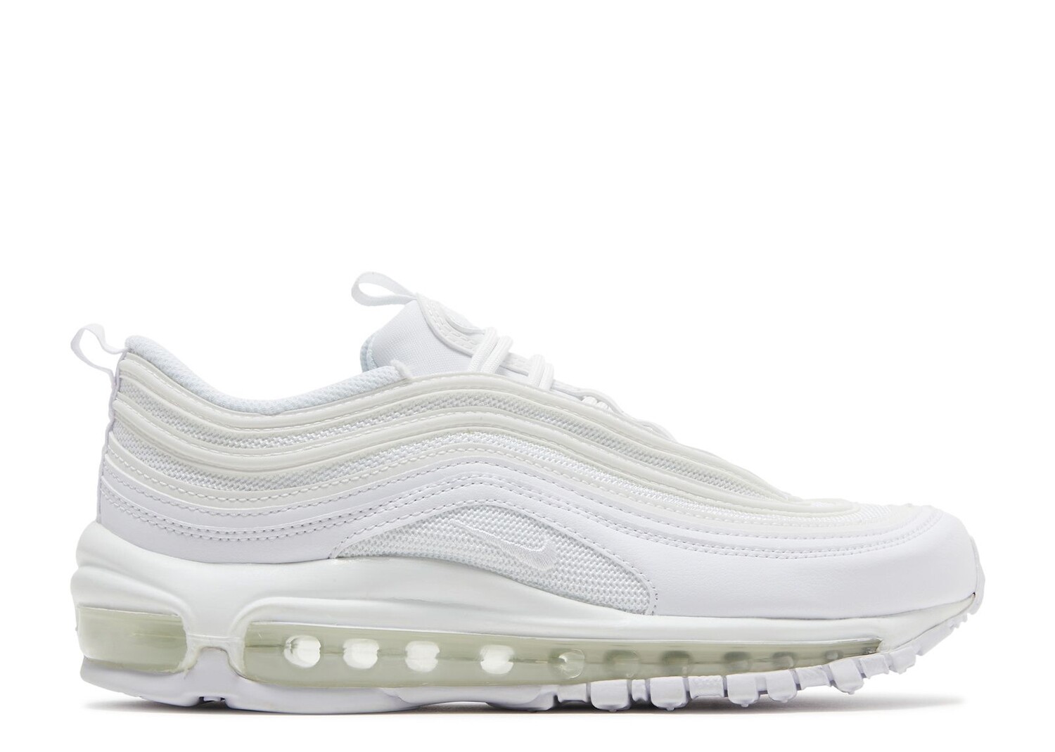 Кроссовки Nike Wmns Air Max 97 'Triple White', белый кроссовки nike wmns air max 97 triple white белый размер 35 ru