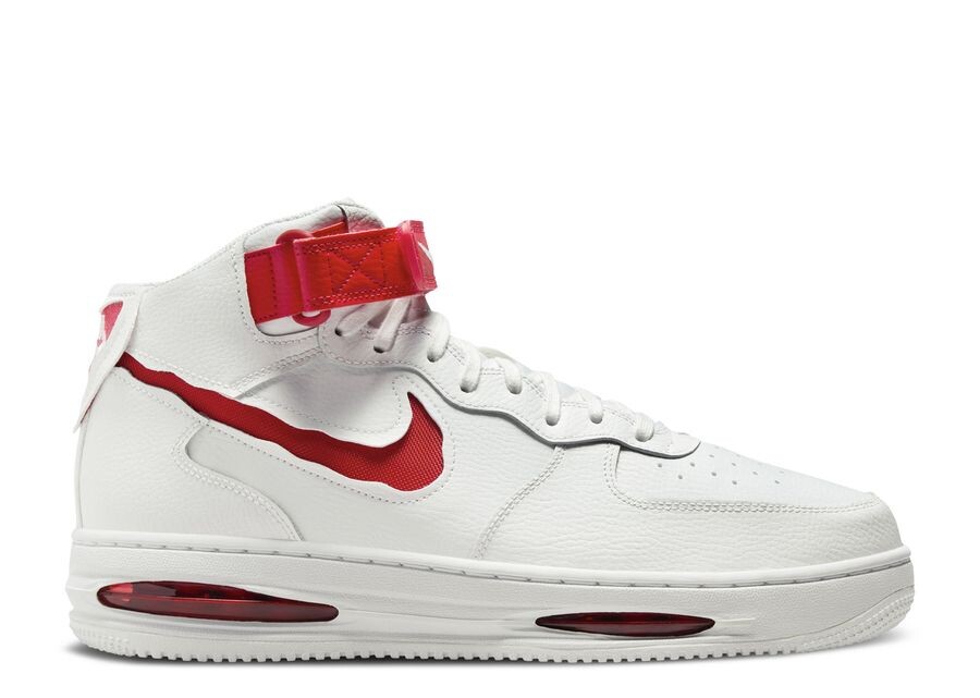 

Кроссовки Nike Air Force 1 Mid Evo, цвет Summit White University Red