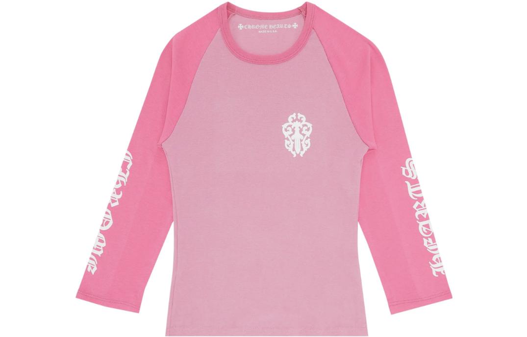 Женская футболка Chrome Hearts, розовый цена и фото