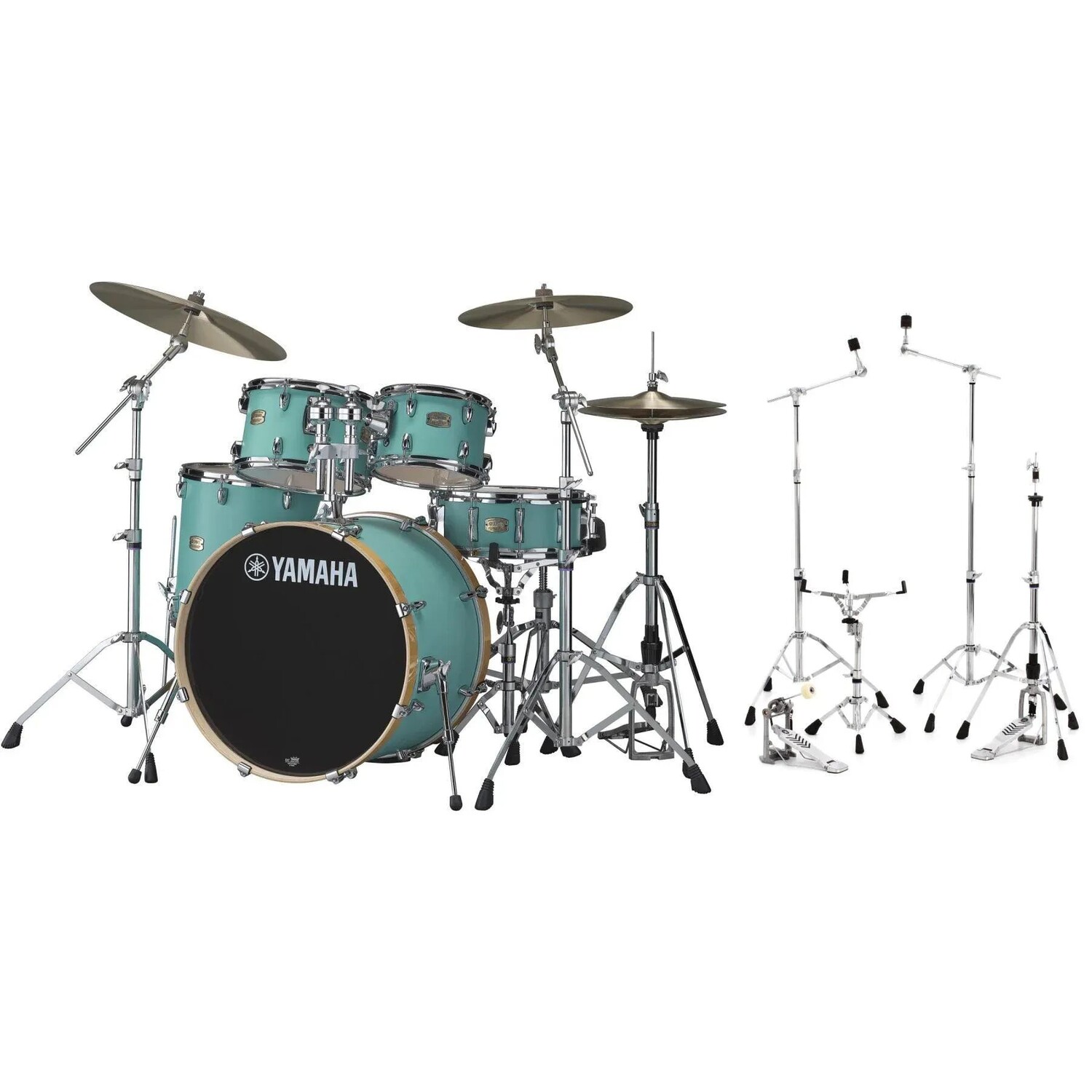 

Пакет Yamaha Stage Custom Birch Shell Pack с комплектом оборудования — матовый серфинговый зеленый