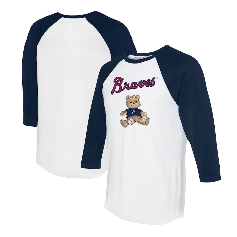 

Футболка с длинным рукавом Tiny Turnip Atlanta Braves, белый