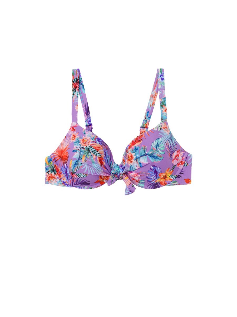 

Топ бикини CALZEDONIA T-shirt Bikini Top FAIRY JUNGLE, фиолетовый