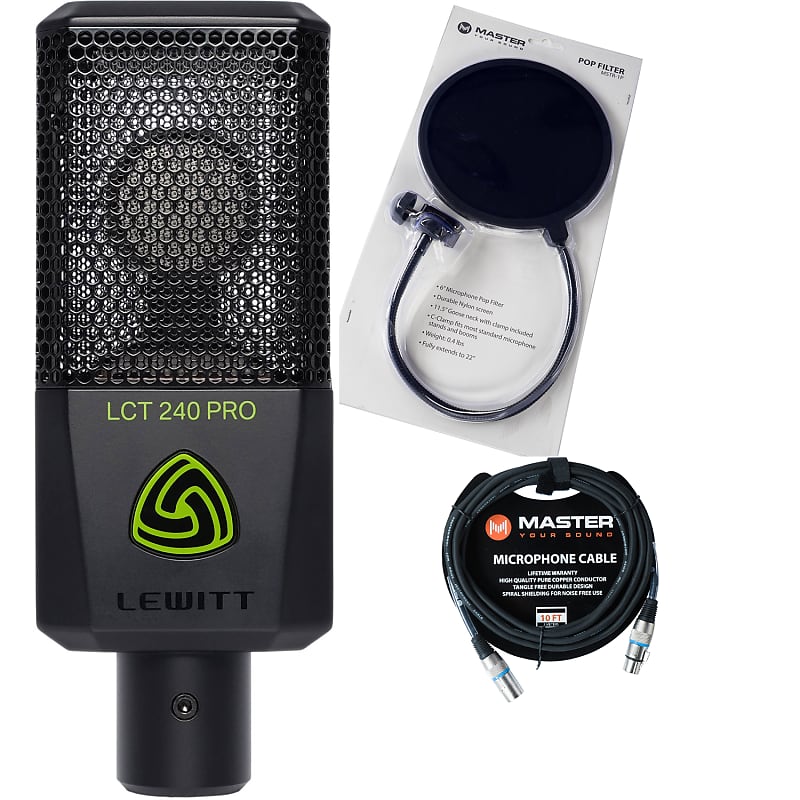 Студийный конденсаторный микрофон Lewitt LCT 240 PRO BK микрофон студийный конденсаторный lewitt lct240pro white