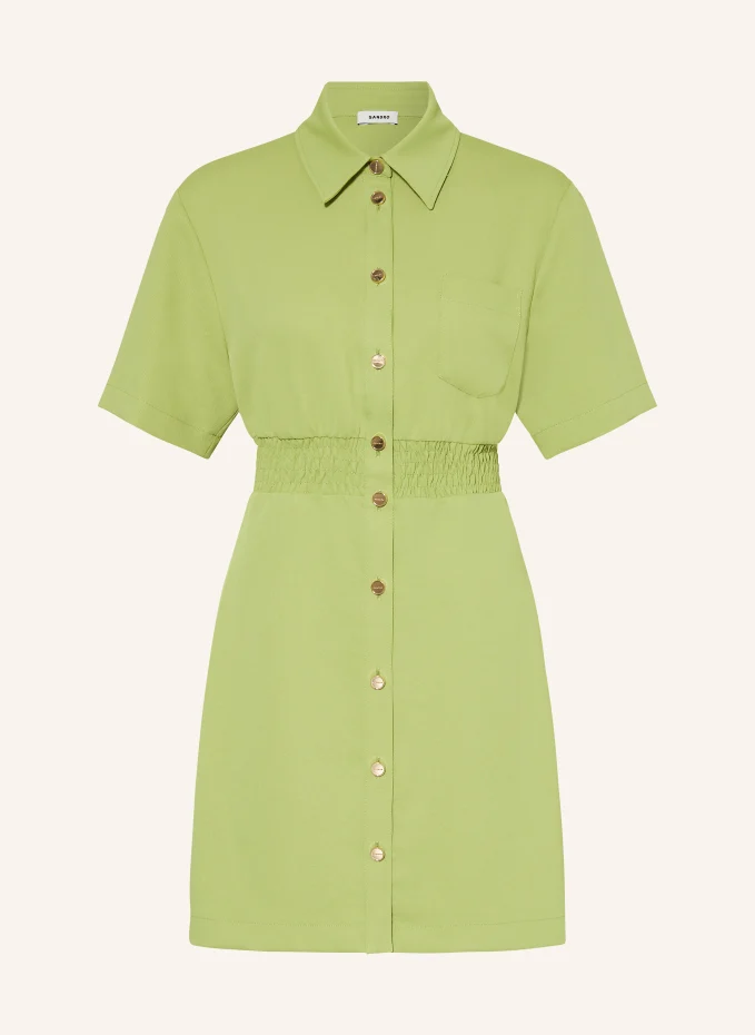Рубашка-платье Sandro, зеленый
