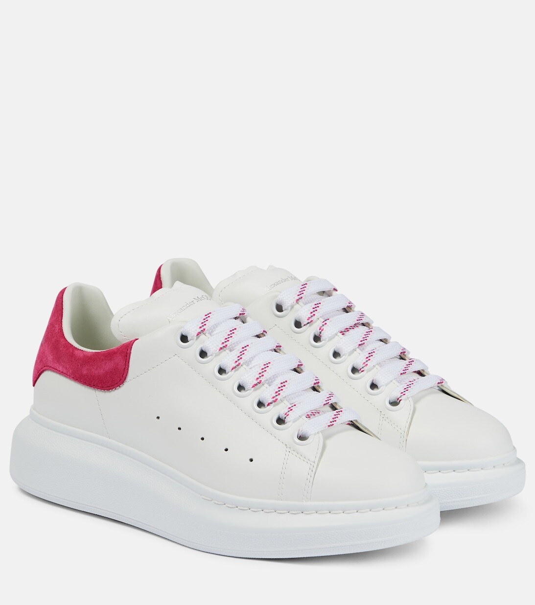 

Кожаные кроссовки оверсайз Alexander McQueen, белый