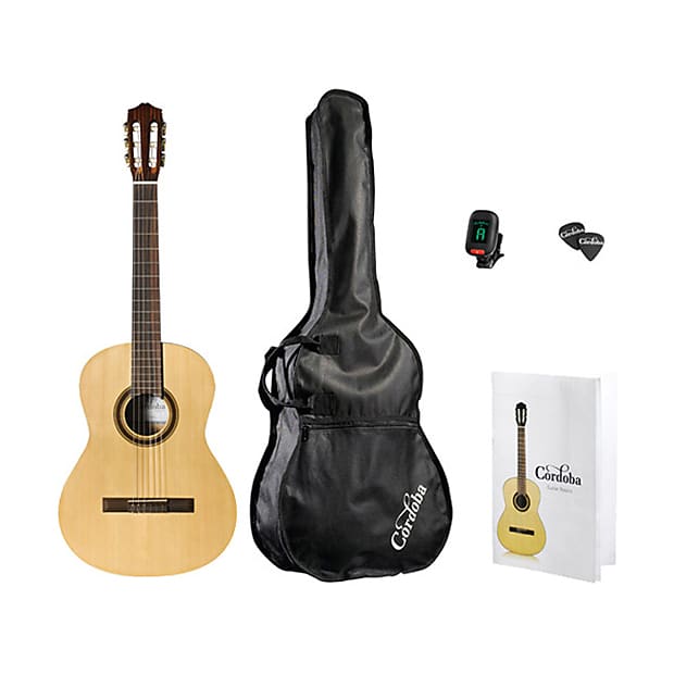 Акустическая гитара Cordoba CP100 - Classical Nylon String Guitar Package with Gig Bag, Tuner, and Picks цена и фото