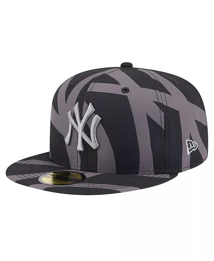 

Мужская черная приталенная кепка с логотипом New York Yankees Fracture 59FIFTY New Era, черный