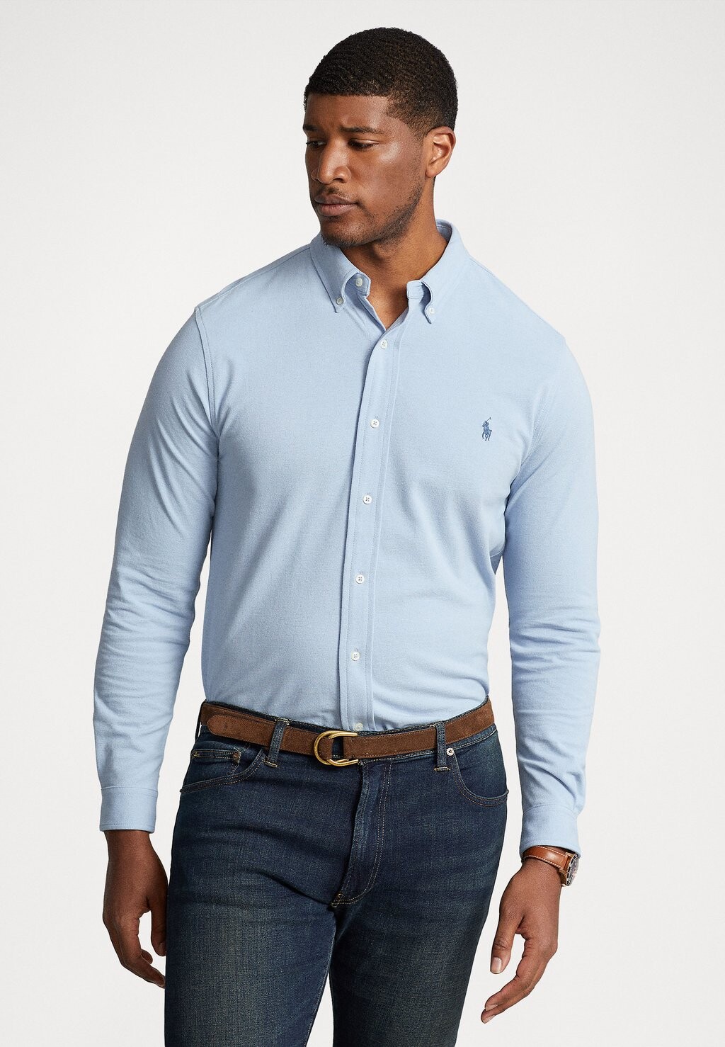 

Рубашка ДЛИННЫЙ РУКАВ Polo Ralph Lauren Big & Tall, летний синий