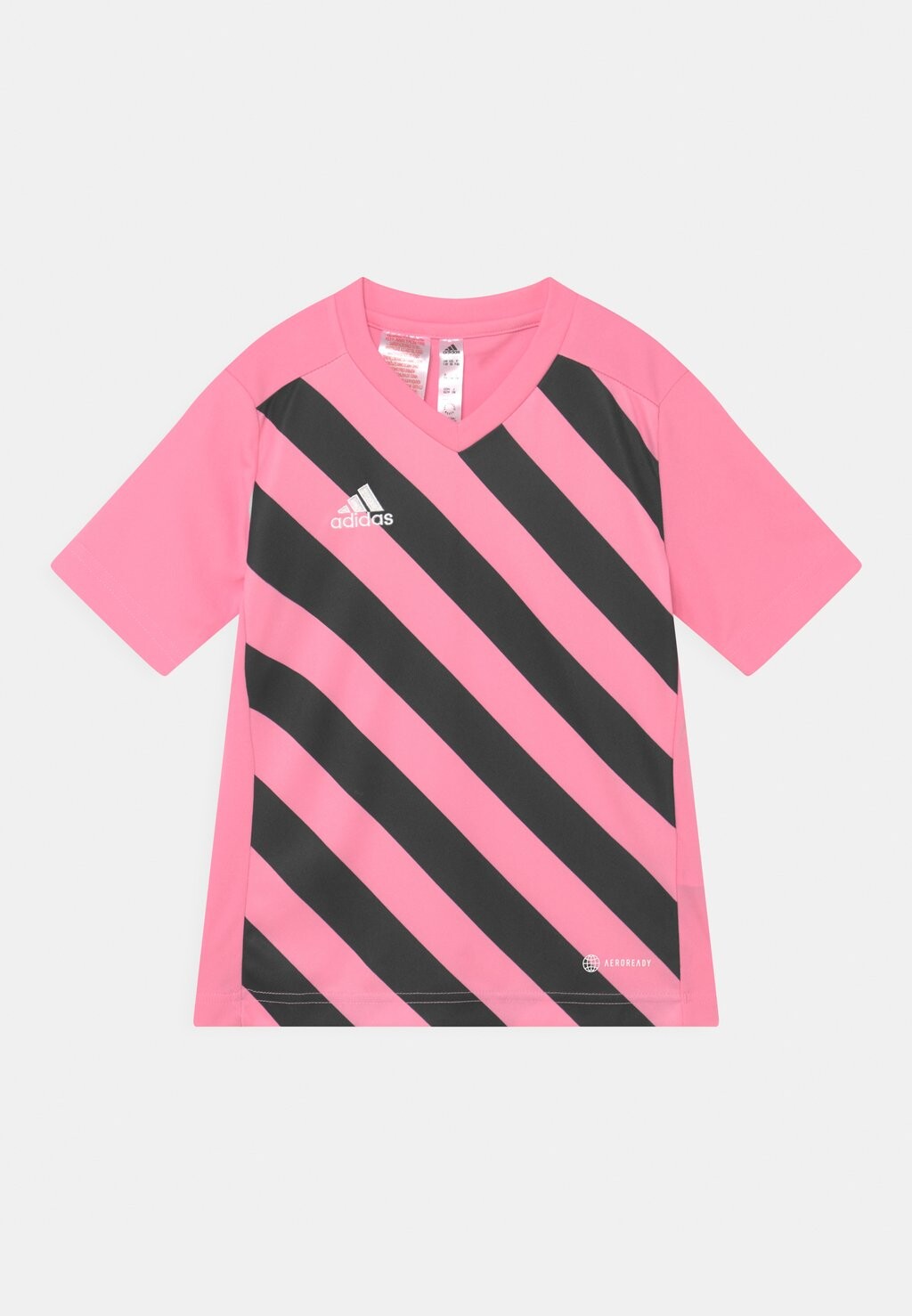 

Футболка с принтом Entrada Unisex Adidas, цвет semi pink glow/black