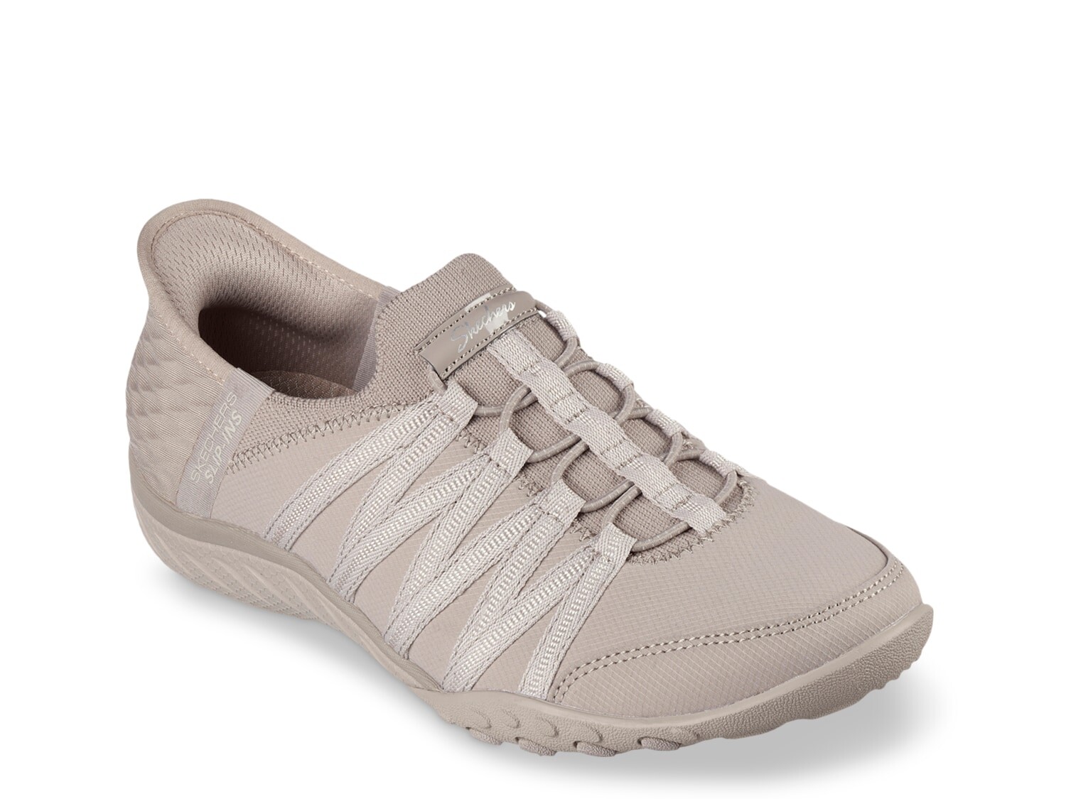 цена Слипоны Skechers Breathe Easy Roll-With-Me, серо-коричневый