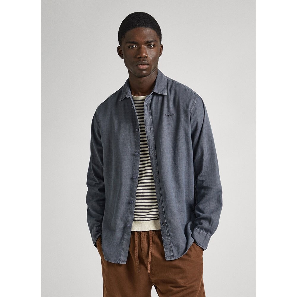 

Рубашка с длинным рукавом Pepe Jeans Paytton, серый