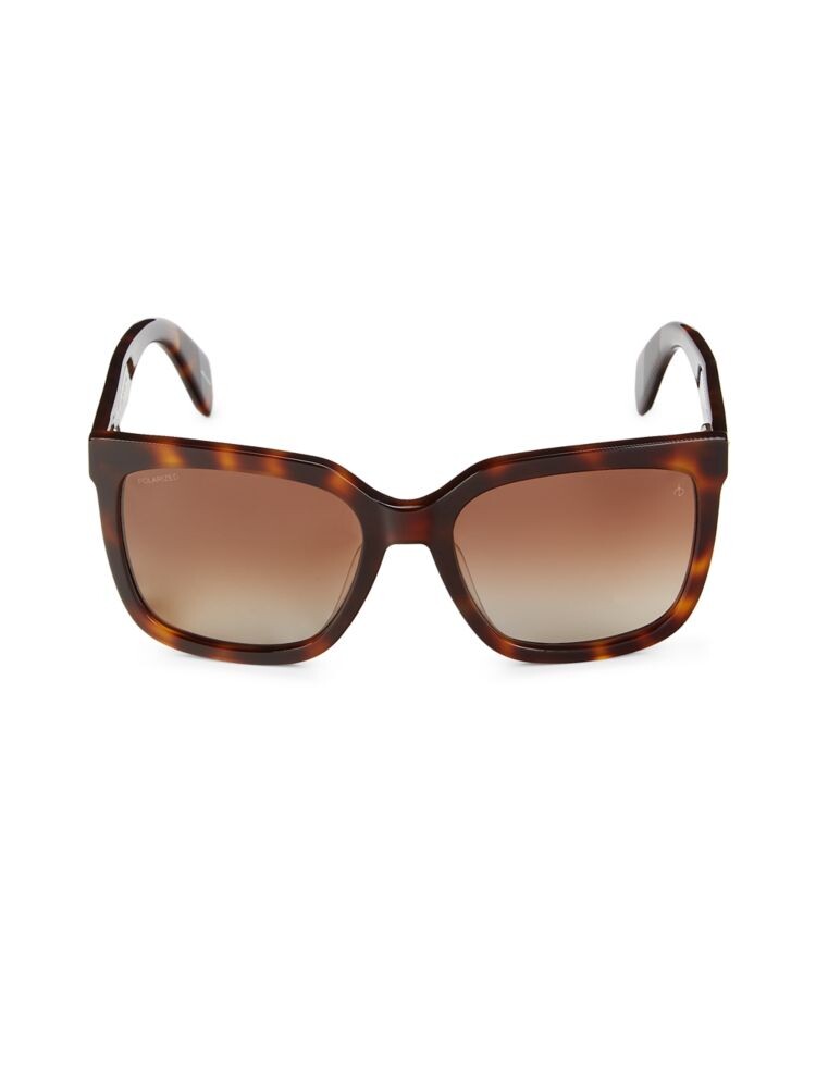 

Квадратные солнцезащитные очки 56MM Rag & Bone, цвет Havana