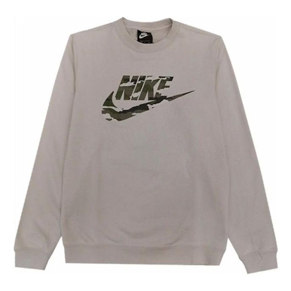 Толстовка Nike Camo print logo sweatshirt 'White', белый